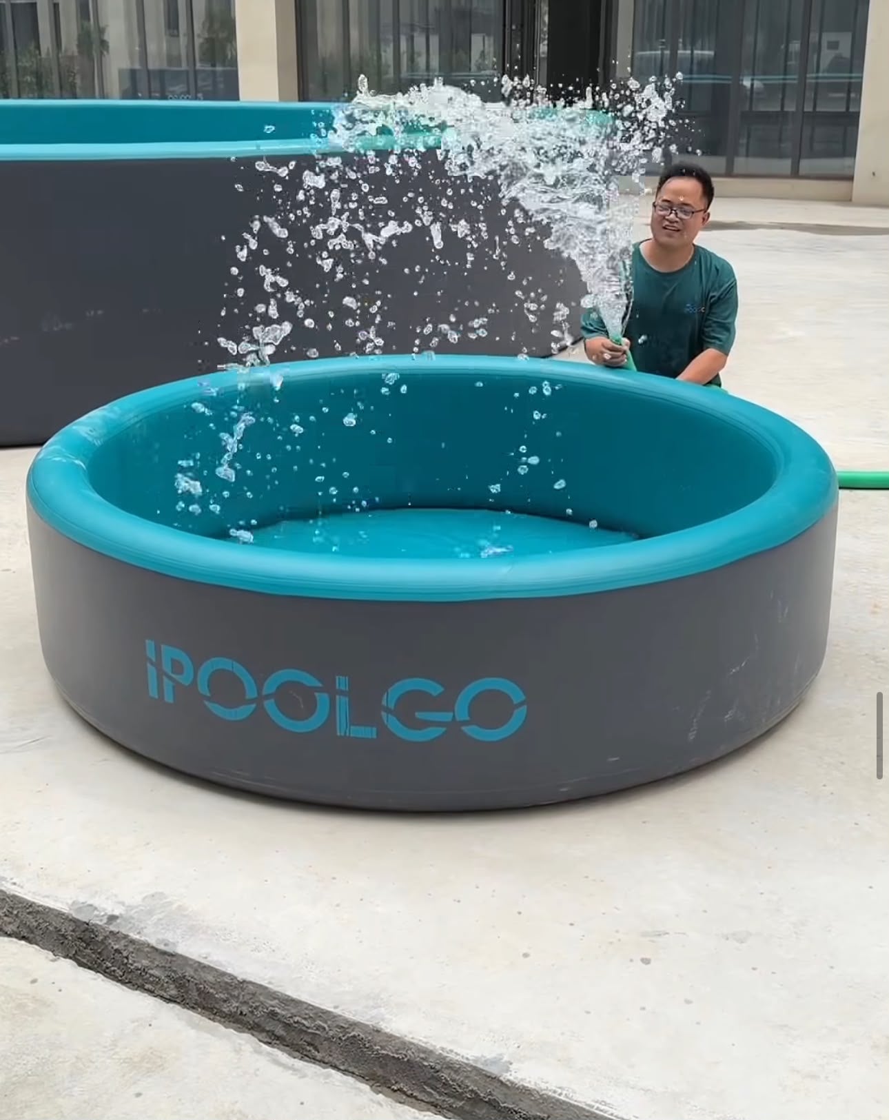 IPOOLGO Piscinas Redondas PVC Drop Stich